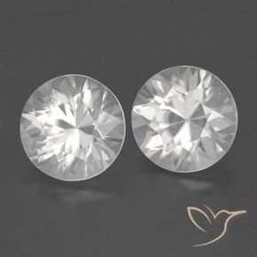 3.66 ct natürliche Weiß Zirkon-Edelsteine, Runden, VS
