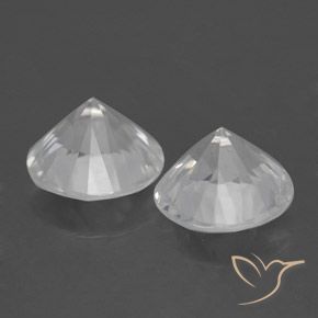 3.66 ct natürliche Weiß Zirkon-Edelsteine, Runden, VS