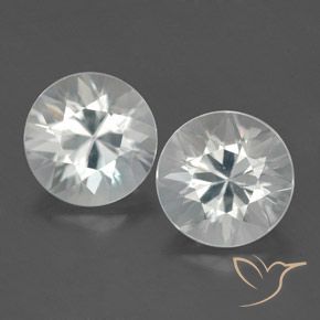 3.84ctw Natürlicher Weiß Zirkon, Runden, VVS-VS