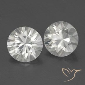 3.50 ct natürliche Weiß Zirkon-Edelsteine, Runden, VVS-VS