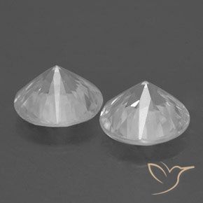 3.53 ct natürliche Weiß Zirkon-Edelsteine, Runden, VS