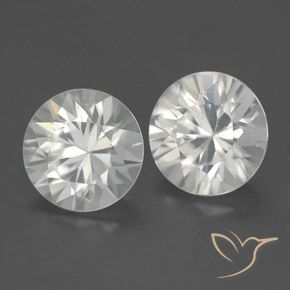 3.71 ct natürliche Weiß Zirkon-Edelsteine, Runden, VVS-VS