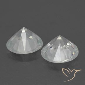 3.71 ct natürliche Weiß Zirkon-Edelsteine, Runden, VVS-VS