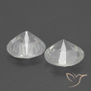 3.37 ct natürliche Weiß Zirkon-Edelsteine, Runden, VS