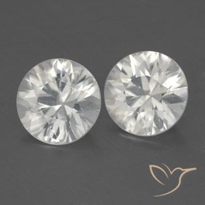 3.16 ct natürliche Weiß Zirkon-Edelsteine, Runden, VS