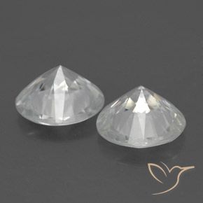 3.16 ct natürliche Weiß Zirkon-Edelsteine, Runden, VS