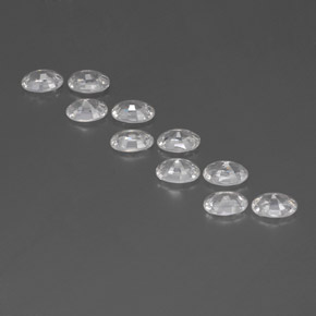 7,44 ct natürliche weißer Zirkon-Edelsteine, Oval Schliff, VS
