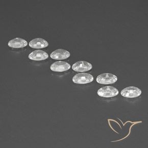 7.21 ct natürliche Weiß Zirkon-Edelsteine, Oval, VVS-VS