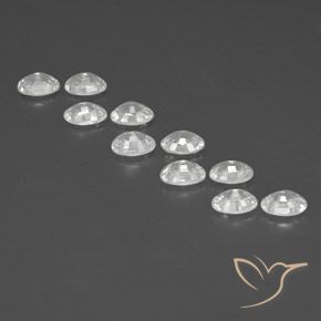 7.36 ct natürliche Weiß Zirkon-Edelsteine, Oval, VVS-VS