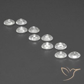 8.35 ct natürliche Weiß Zirkon-Edelsteine, Oval, VVS-VS