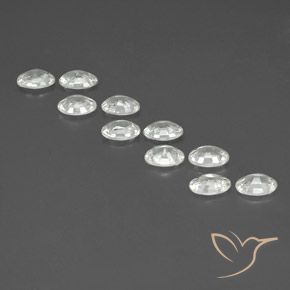 6.61 ct natürliche Weiß Zirkon-Edelsteine, Oval, VVS-VS