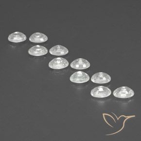 8.49 ct natürliche Weiß Zirkon-Edelsteine, Oval, VVS-VS