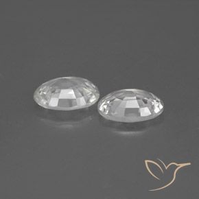 2.34 ct natürliche Weiß Zirkon-Edelsteine, Oval, VVS