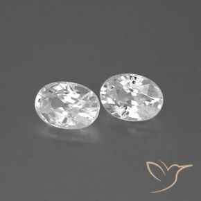 2.64 ct natürliche Weiß Zirkon-Edelsteine, Oval, VS