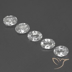 6.08ctw Natürlicher Weiß Zirkon, Oval, VVS