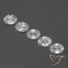 6.07ctw Natürlicher Weiß Zirkon, Oval, VVS