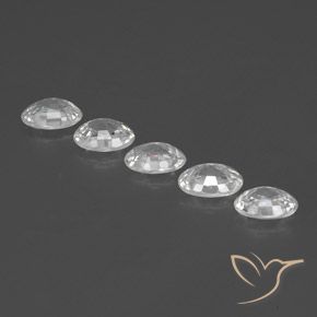 5.74 ct natürliche Weiß Zirkon-Edelsteine, Oval, VVS-VS