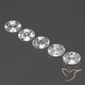 6.35ctw Natürlicher Weiß Zirkon, Oval, VS, Photo A