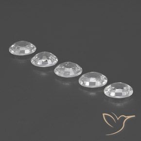 6.35 ct natürliche Weiß Zirkon-Edelsteine, Oval, VS
