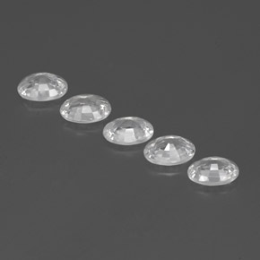  ct natürliche weißer Zirkon-Edelsteine, Oval Schliff, VVS