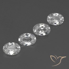 4.57 ct natürliche Weiß Zirkon-Edelsteine, Oval, VVS-VS