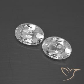 2.58 ct natürliche Weiß Zirkon-Edelsteine, Oval, VS