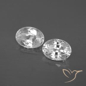 2.56 ct natürliche Weiß Zirkon-Edelsteine, Oval, VS