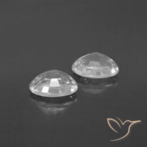 2.66 ct natürliche Weiß Zirkon-Edelsteine, Oval, VVS