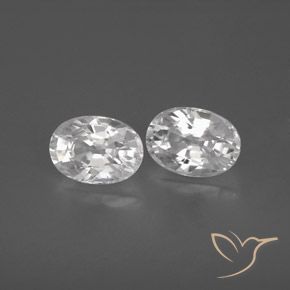 2.88 ct natürliche Weiß Zirkon-Edelsteine, Oval, VVS