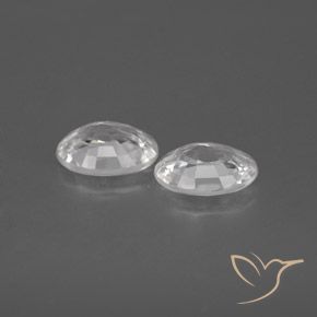 2.23 ct natürliche Weiß Zirkon-Edelsteine, Oval, VVS
