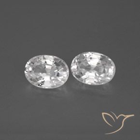 2.75 ct natürliche Weiß Zirkon-Edelsteine, Oval, VVS