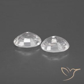 2.75 ct natürliche Weiß Zirkon-Edelsteine, Oval, VVS