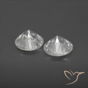 3.35 ct natürliche Weiß Zirkon-Edelsteine, Runden, VS