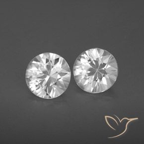 3.24 ct natürliche Weiß Zirkon-Edelsteine, Runden, VS