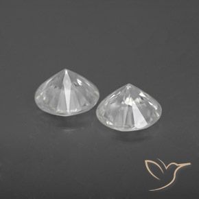 3.24 ct natürliche Weiß Zirkon-Edelsteine, Runden, VS
