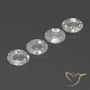 4.89 ct natürliche Weiß Zirkon-Edelsteine, Oval, VVS-VS