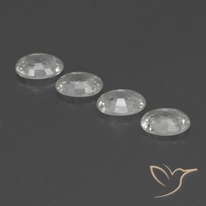4.89 ct natürliche Weiß Zirkon-Edelsteine, Oval, VVS-VS
