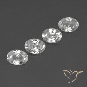 5.05 ct natürliche Weiß Zirkon-Edelsteine, Oval, VS
