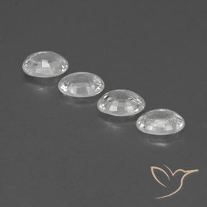 4.81 ct natürliche Weiß Zirkon-Edelsteine, Oval, VVS-VS