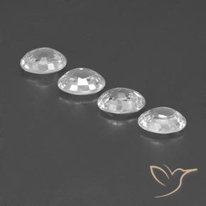 5.02 ct natürliche Weiß Zirkon-Edelsteine, Oval, VVS