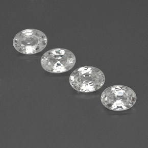 4.81 ct natürliche Weiß Zirkon-Edelsteine, Oval Schliff, VS