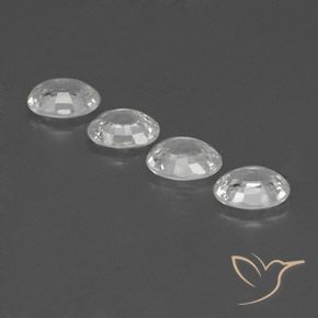 5.09 ct natürliche Weiß Zirkon-Edelsteine, Oval, VVS-VS