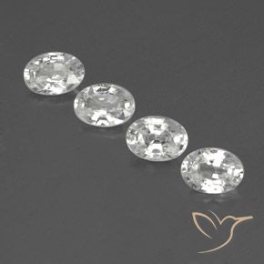 4.75ctw Natürlicher Weiß Zirkon, Oval, VS