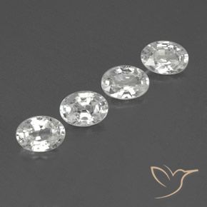 4.75 ct natürliche Weiß Zirkon-Edelsteine, Oval, VS