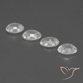 4.76 ct natürliche Weiß Zirkon-Edelsteine, Oval, VVS-VS