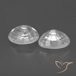 3.04 ct natürliche Weiß Zirkon-Edelsteine, Oval, VS