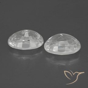2.80 ct natürliche Weiß Zirkon-Edelsteine, Oval, VVS-VS