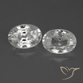 2.83ctw Natürlicher Weiß Zirkon, Oval, VVS-VS