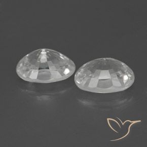 2.83 ct natürliche Weiß Zirkon-Edelsteine, Oval, VVS-VS
