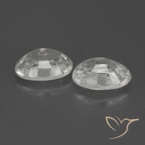 2.65 ct natürliche Weiß Zirkon-Edelsteine, Oval, VS